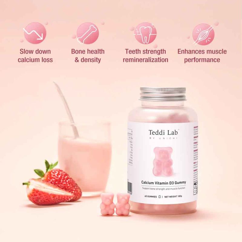 Unichi-Calcium Vitamin D3 60 Gummies