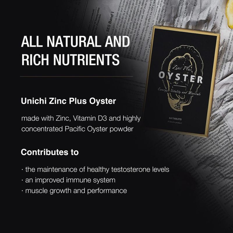 Unichi - Oyster Extract Plus Zinc 60 Capsules