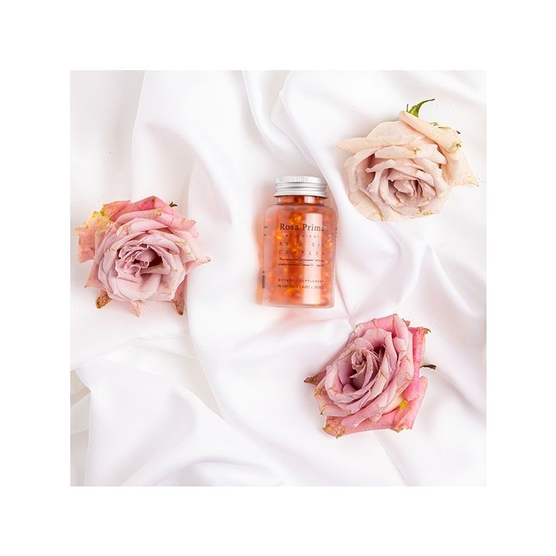 Unichi-Rosa Prima Rose Oil Complex 90 Softgels