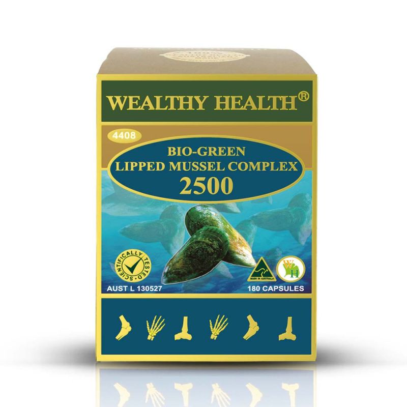 Wealthy Health-Bio-Green Lipped Mussel Complex 2500 180 Capsules