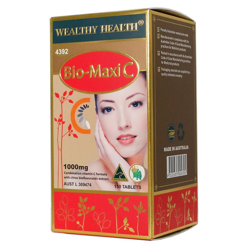 Wealthy Health-Bio Maxi C Tablets 1000mg 150 Tablets