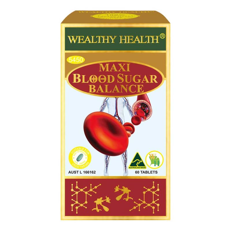 Wealthy Health-Maxi Blood Sugar Balance 60 Tablets EXP 07/2026