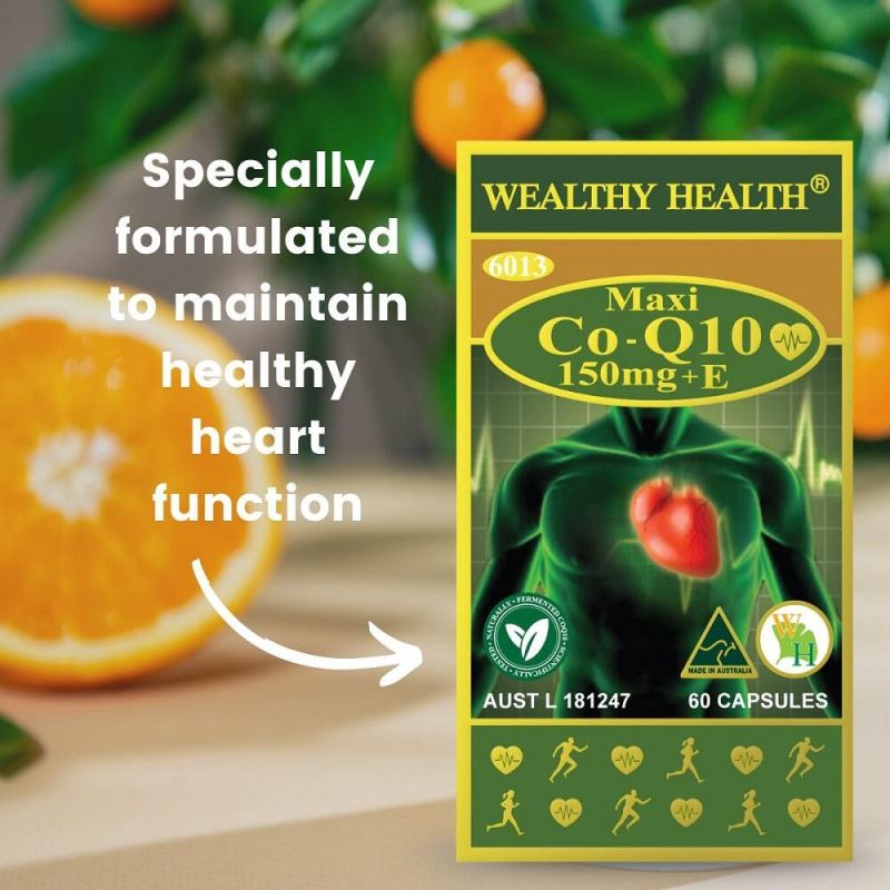 Wealthy Health-Maxi Coenzyme 150mg + E 60 Capsules