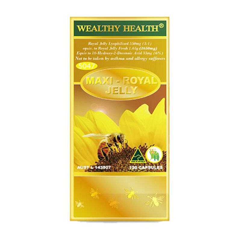 Wealthy Health-Maxi Royal Jelly 120 Capsules