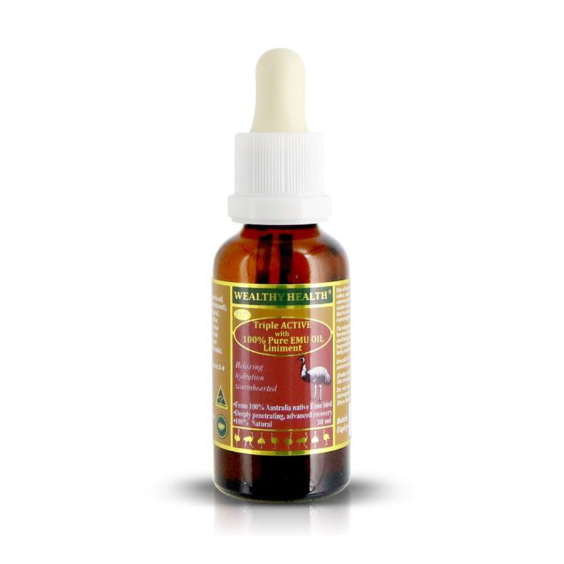 Wealthy Health-Triple Active with 100% Pure Emu Oil Liniment 30ml