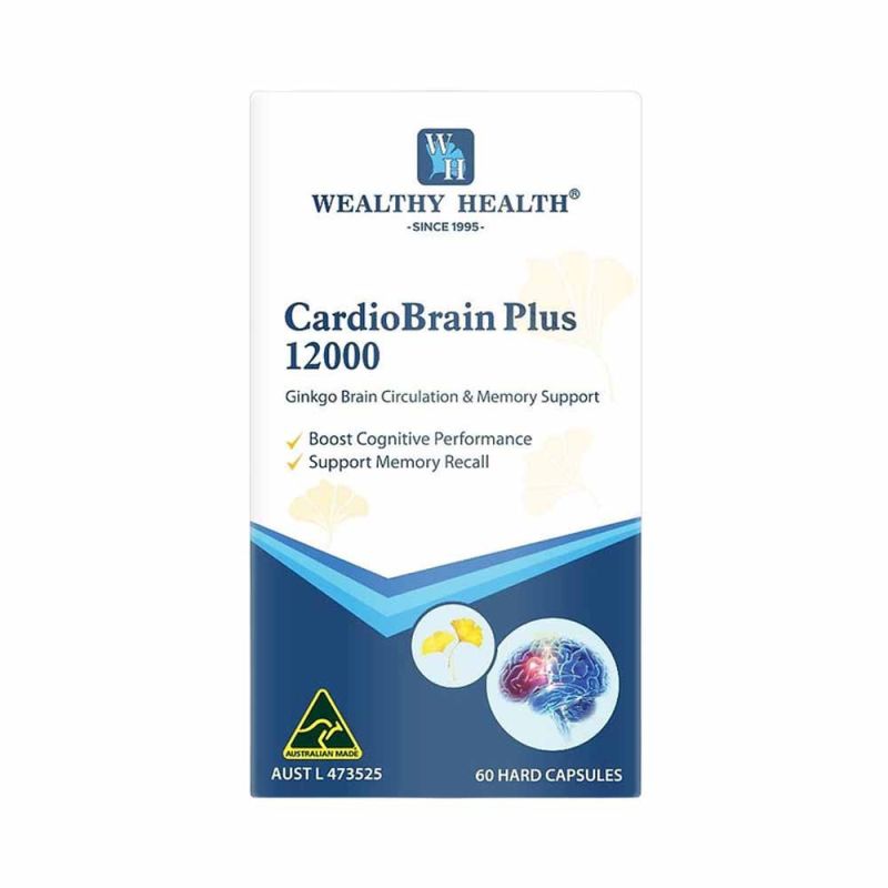 Wealthy Health-CardioBrain Plus 12000 60 Hard Capsules