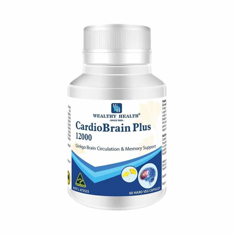 Wealthy Health-CardioBrain Plus 12000 60 Hard Capsules