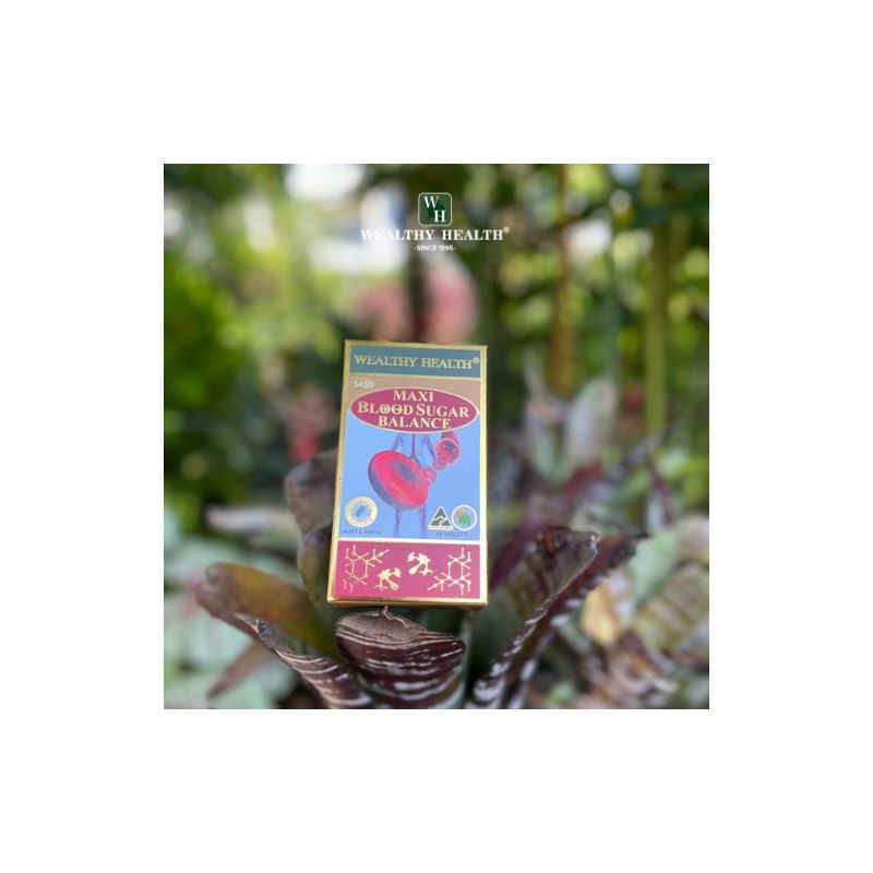 Wealthy Health-Maxi Blood Sugar Balance 60 Tablets EXP 07/2026