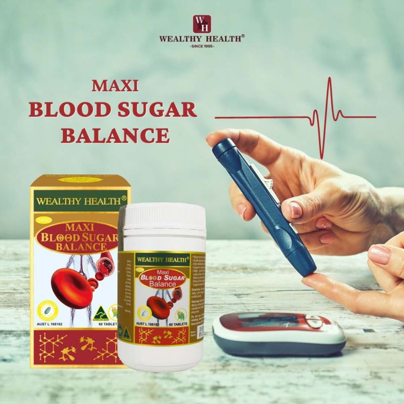Wealthy Health-Maxi Blood Sugar Balance 60 Tablets EXP 07/2026