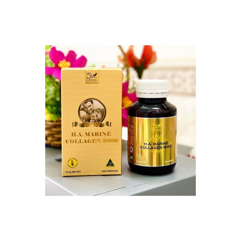 Well Being Nutrition-HA Marine Collagen 5000 100 Capsules