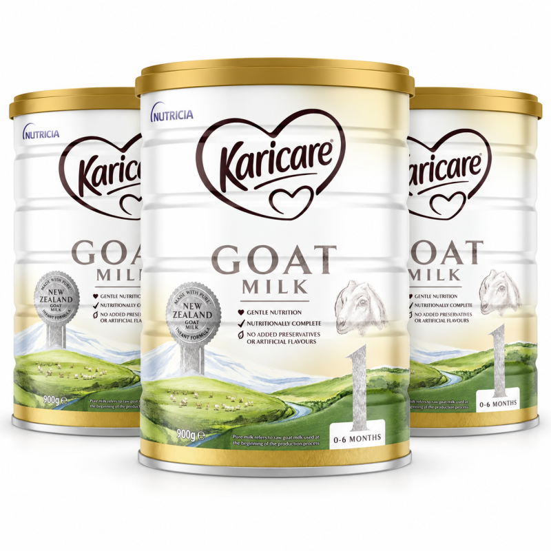 Karicare Goat Milk Stage 1 Infant Formula 900g x 3 Tins