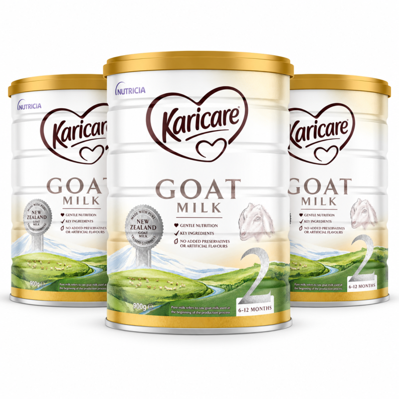 Karicare Goat Milk Stage 2 Follow-On Formula 900g x 3 Tins