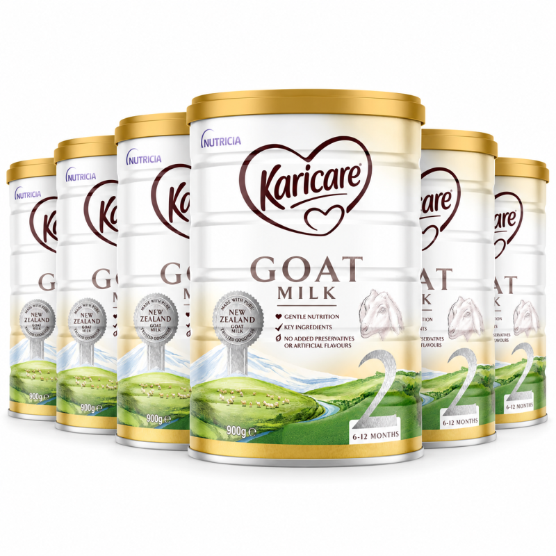 Karicare Goat Milk Stage 2 Follow-On Formula 900g x 6 Tins