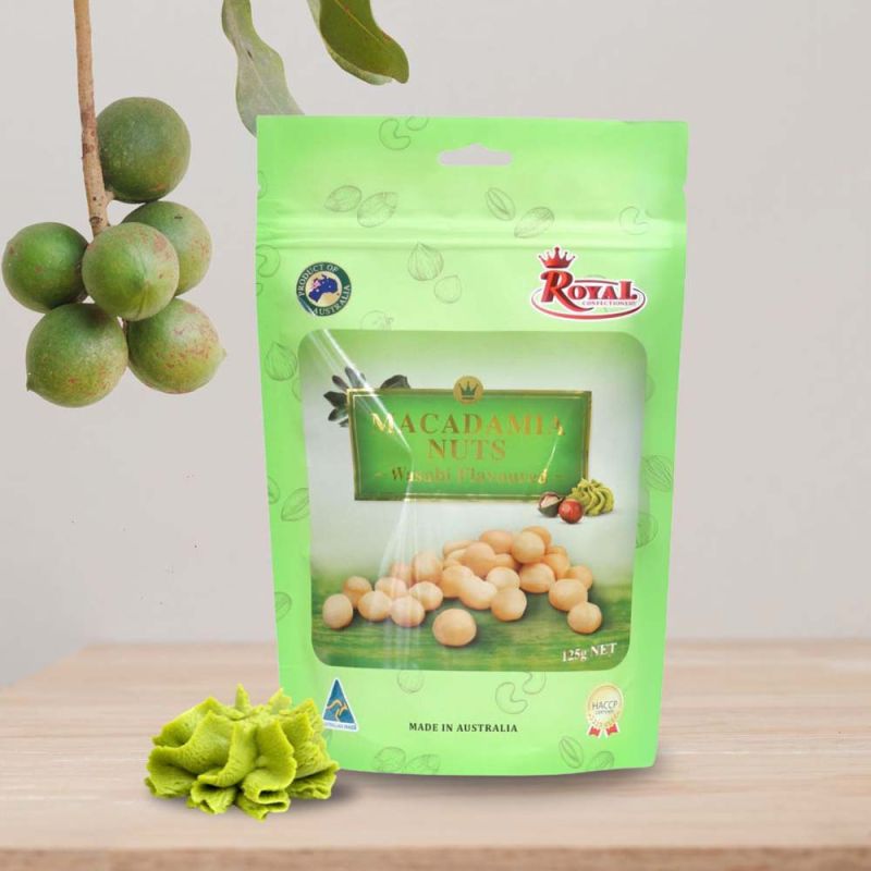Royal Confectionery-Macadamia Nut Wasabi & Roasted 125g