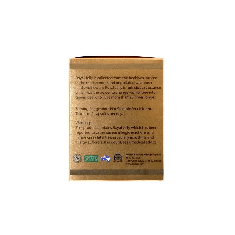 Nature's King-Royal Jelly 1500mg 6% 10-HDA 180 Capsules