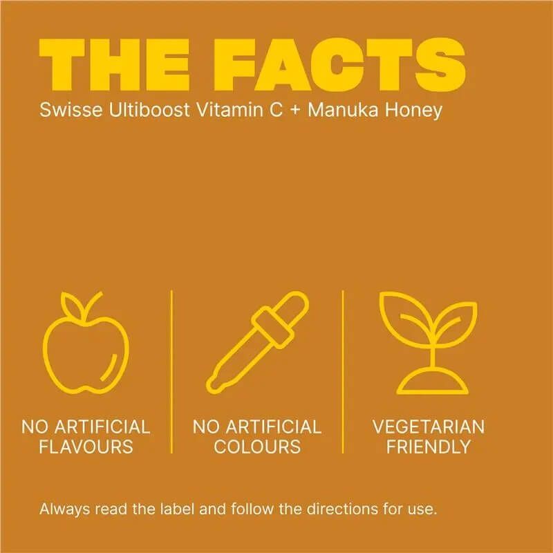 Swisse Ultiboost Vitamin C + Manuka Honey 120 Tablets