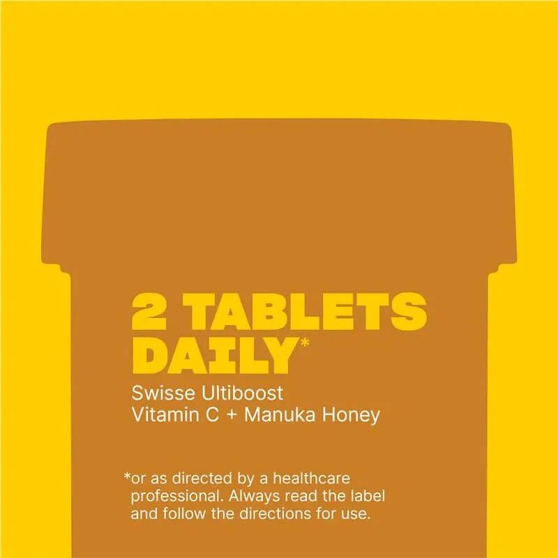 Swisse Ultiboost Vitamin C + Manuka Honey 120 Tablets