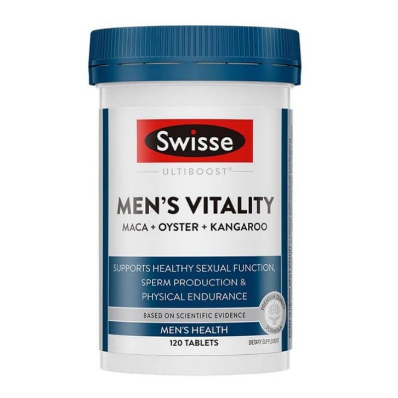 Swisse Men's Vitality Maca + Oyster + Kangaroo 120 Tablets