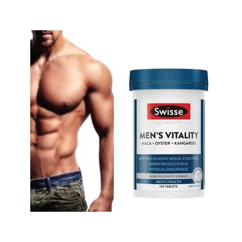 Swisse Men's Vitality Maca + Oyster + Kangaroo 120 Tablets