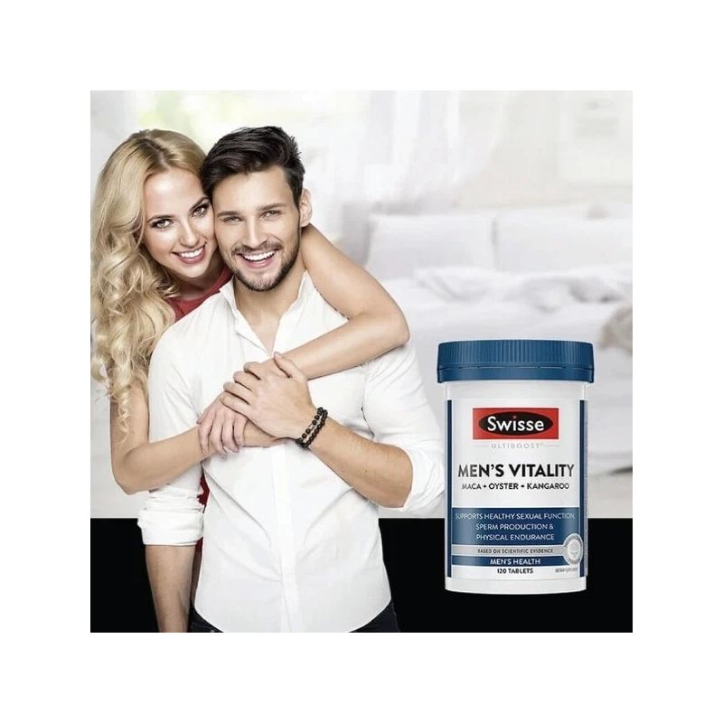 Swisse Men's Vitality Maca + Oyster + Kangaroo 120 Tablets