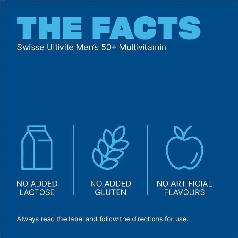 Swisse Men's 50+ Ultivite 90 Tablets