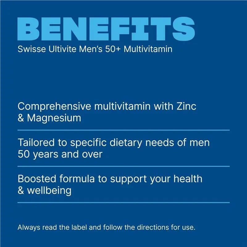 Swisse Men's 50+ Ultivite 90 Tablets