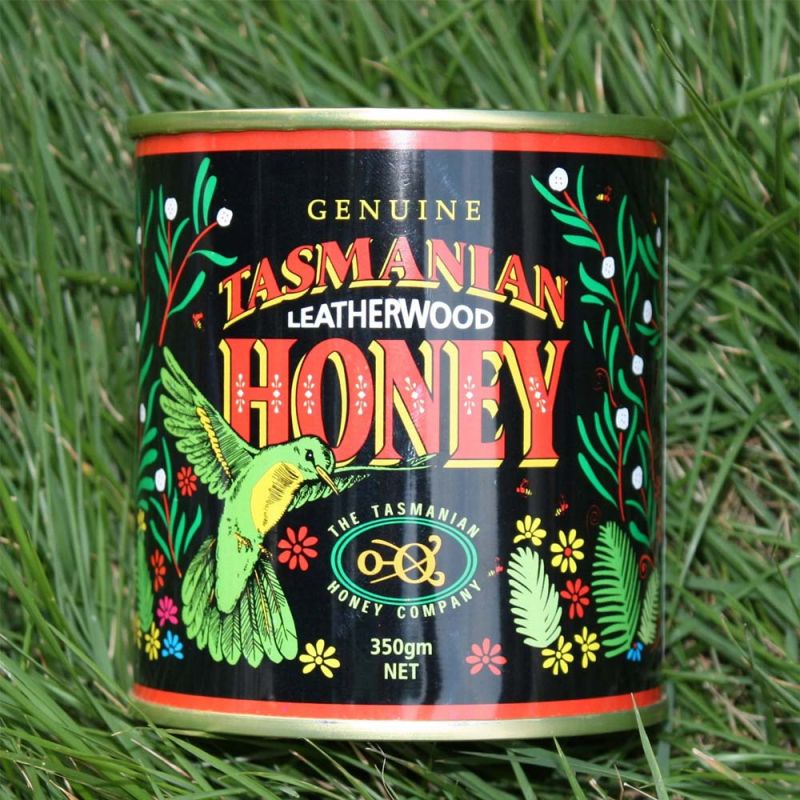 Tasmanian Honey-Leatherwood Honey (Tin) 350g