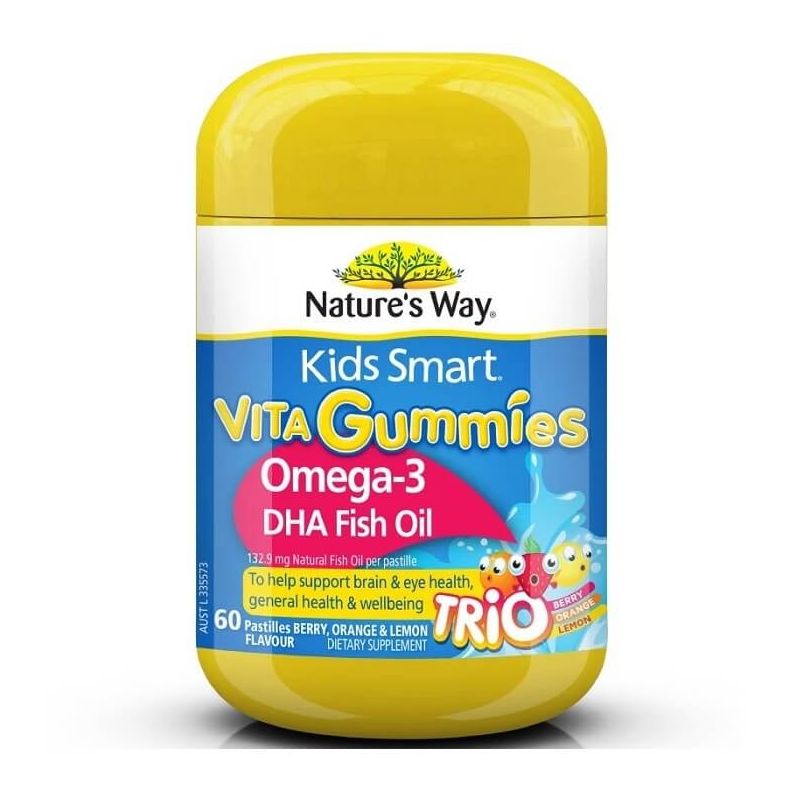 Nature's Way-Kids Smart Vita Gummies Omega 3 Fish Oil 60 Pastilles