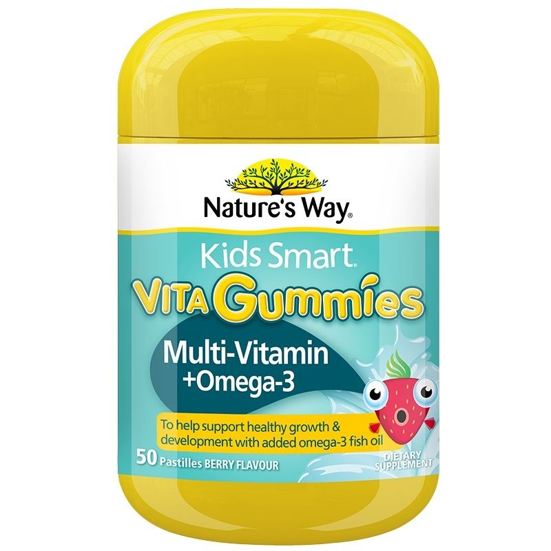 Nature's Way-Kids Smart Vita Gummies Multi-Vitamin + Omega-3 50 Pastilles