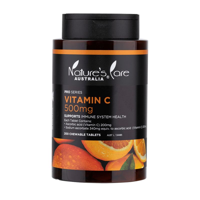 Nature's Care-Vitamin C 500mg 250 Chewable Tablets