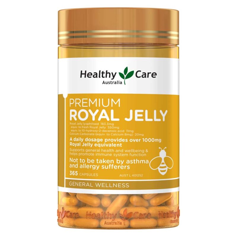 Healthy Care Royal Jelly 1000mg 365 Capsules