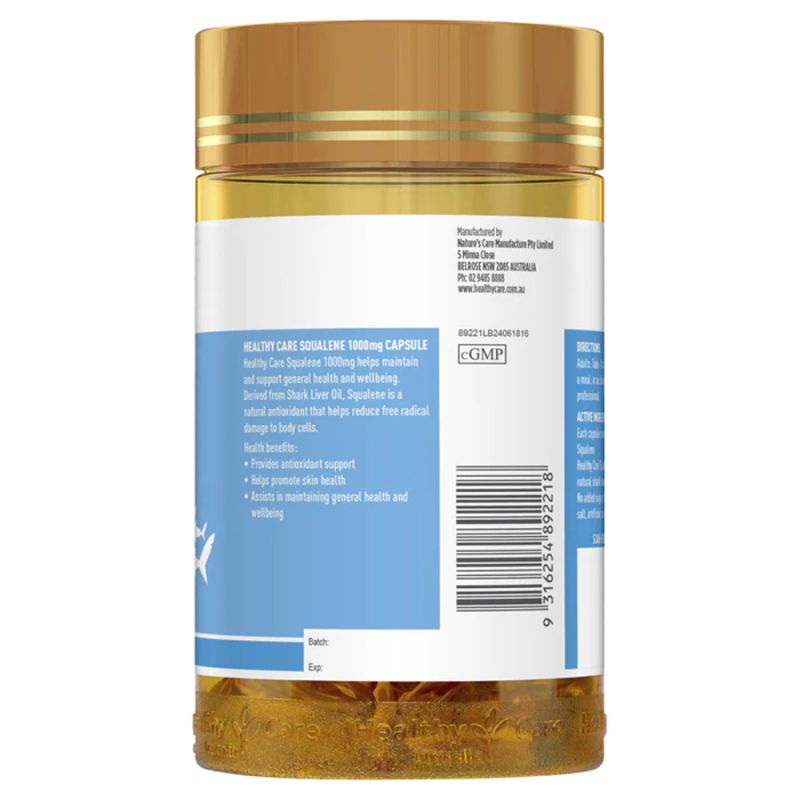 Healthy Care Deep Sea Squalene 200 Capsules