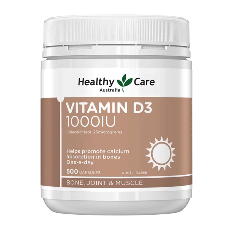 Healthy Care Vitamin D3 500 Capsules