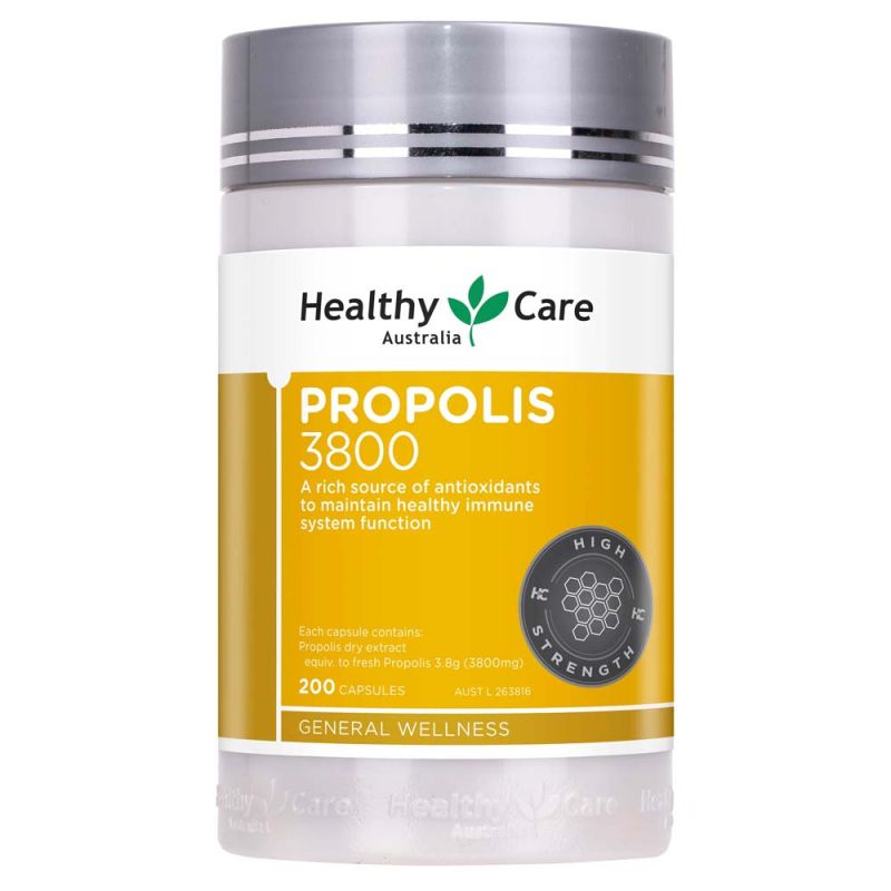 Healthy Care Bee Propolis Extract 3800mg 200 Capsules