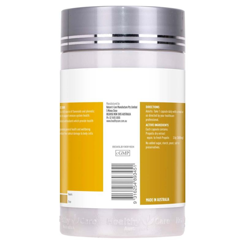 Healthy Care Bee Propolis Extract 3800mg 200 Capsules