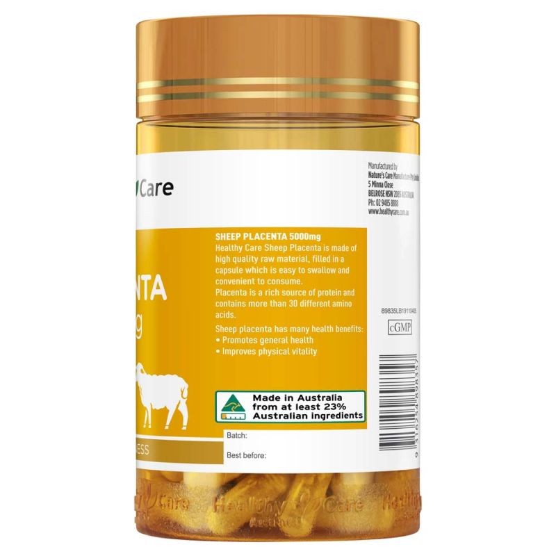 Healthy Care Placenta 100 Capsules