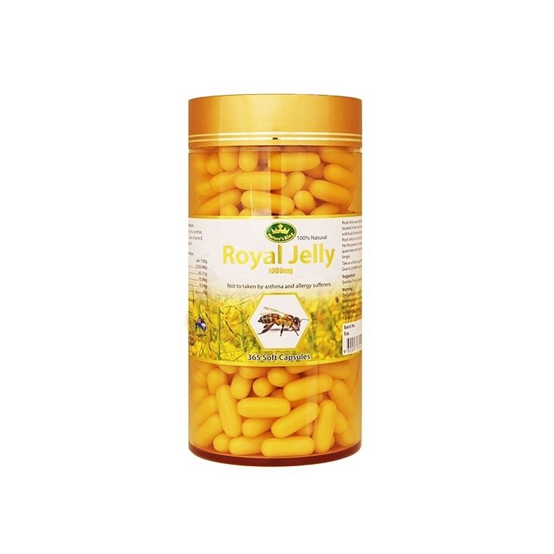 Nature's King-Royal Jelly 1000mg 365 Capsules