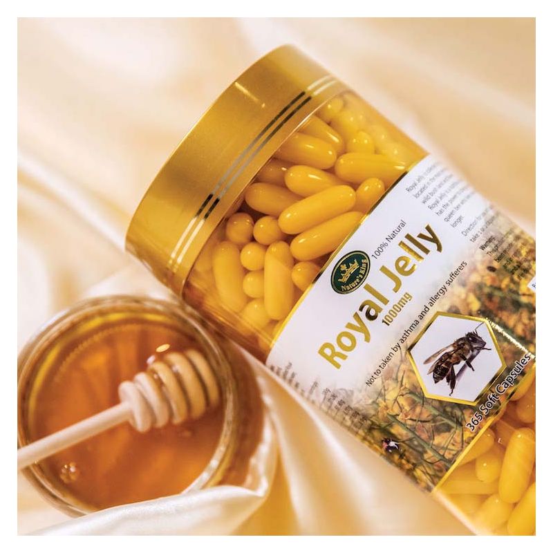 Nature's King-Royal Jelly 1000mg 365 Capsules