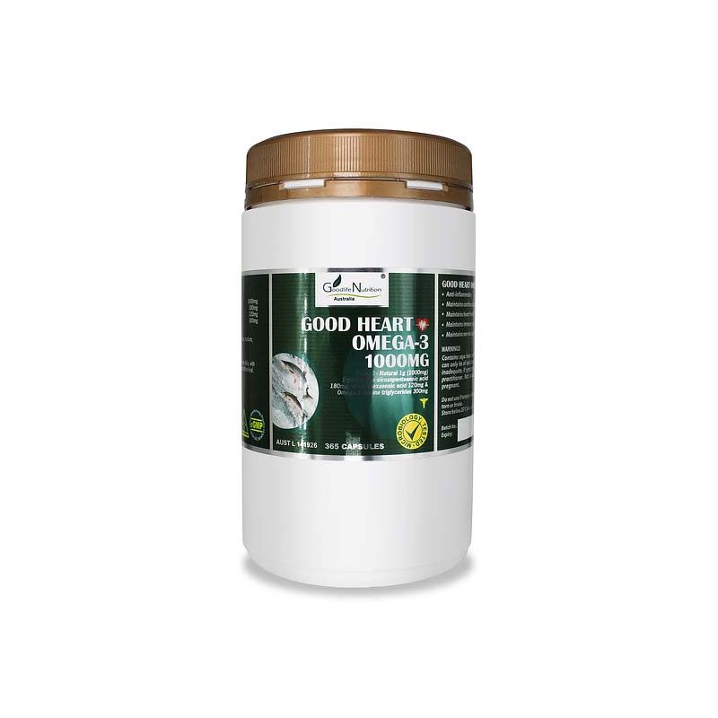 Goodlife Nutrition-Good Heart Omega 3 365 Capsules