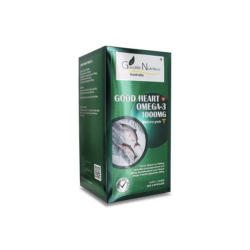 Goodlife Nutrition-Good Heart Omega 3 365 Capsules