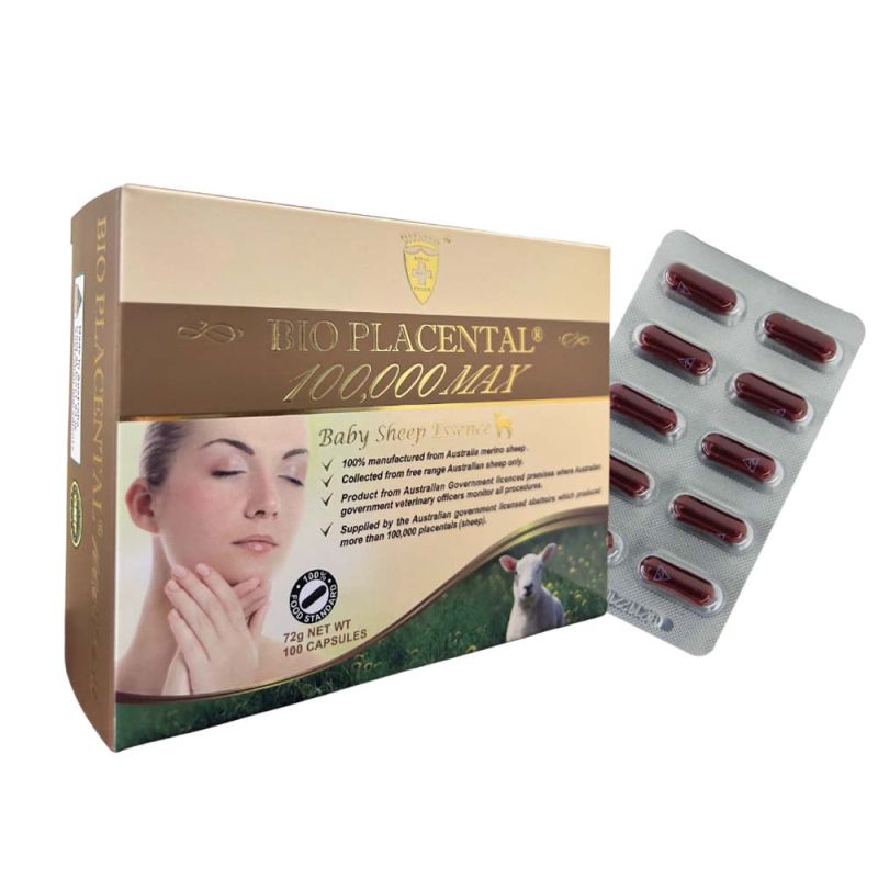 Wealthy Health-Bio Placental 100000 Max Baby Sheep Essence 100 Capsules