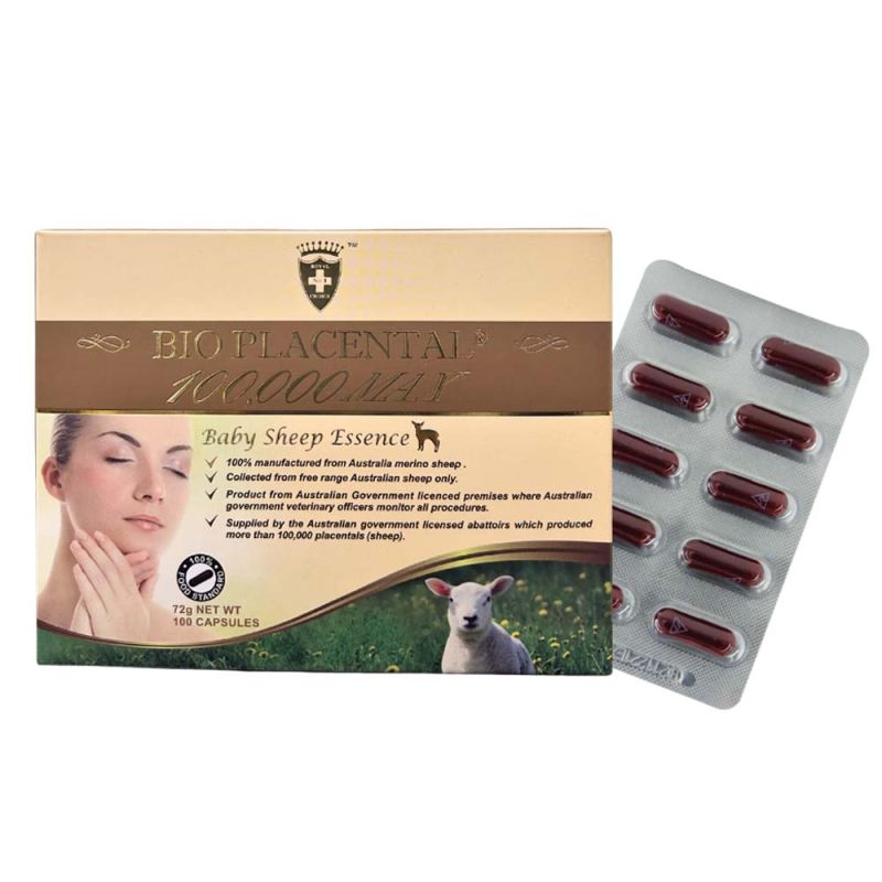 Wealthy Health-Bio Placental 100000 Max Baby Sheep Essence 100 Capsules