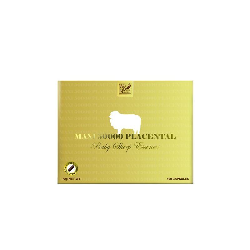 Well Being Nutrition-Maxi 50000 Placental Baby Sheep Essence 100 Capsules