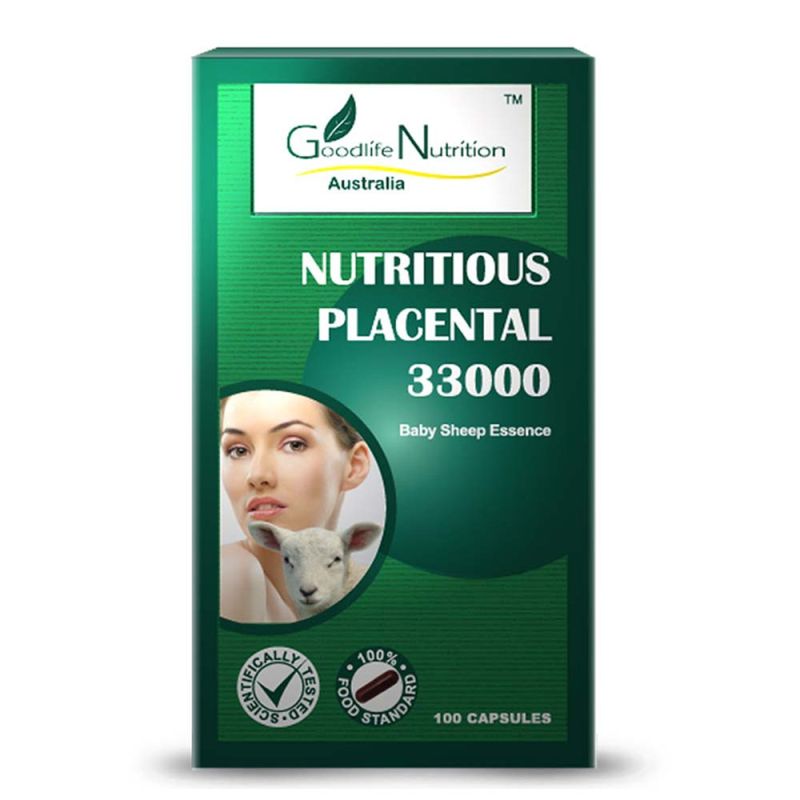 Goodlife Nutrition-Nutritious Placental 33000 100 Capsules