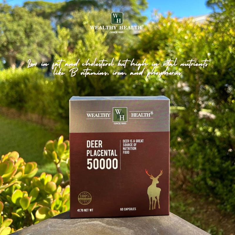 Wealthy Health-Deer Placental 50000 60 Capsules