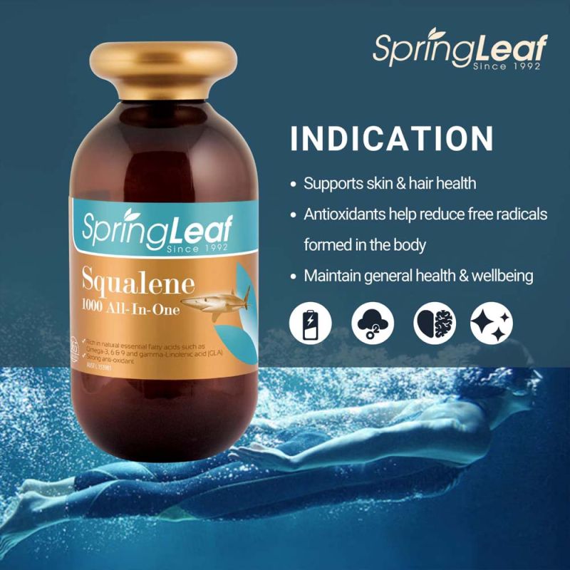Springleaf Squalene 1000mg All-In-One 365 Capsules