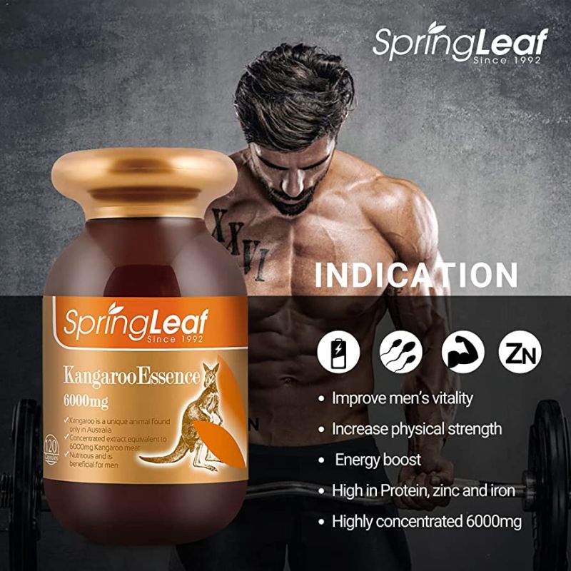 Springleaf Kangaroo Essence 6000mg 120 Capsules