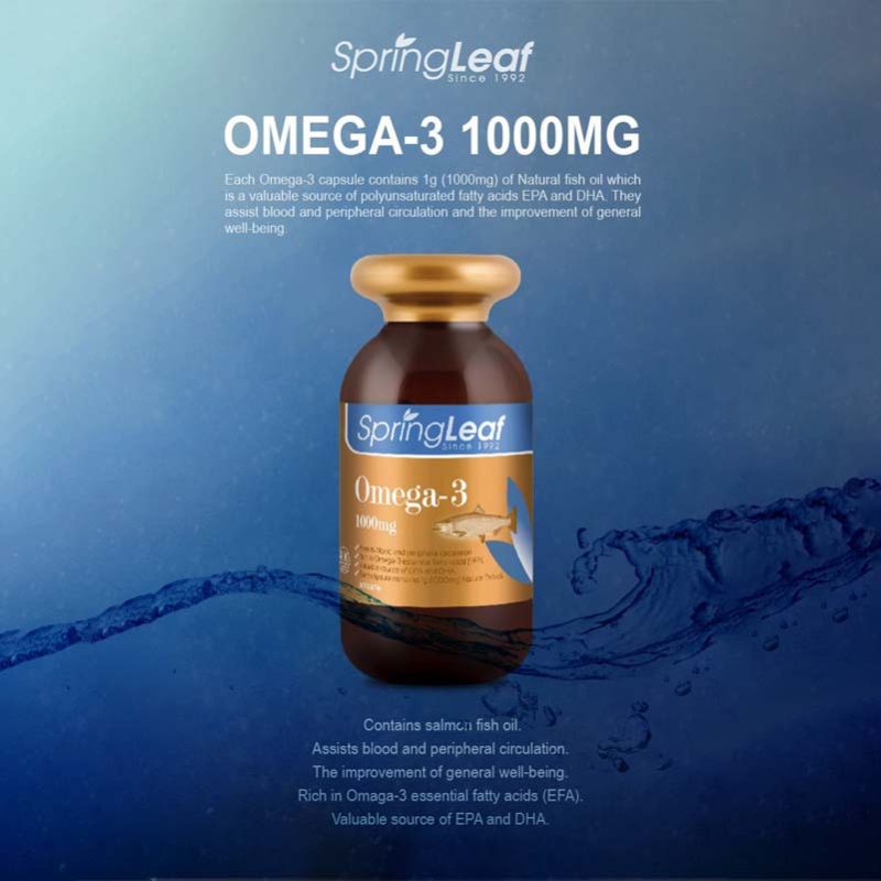Springleaf Omega-3 1000mg 400 Capsules