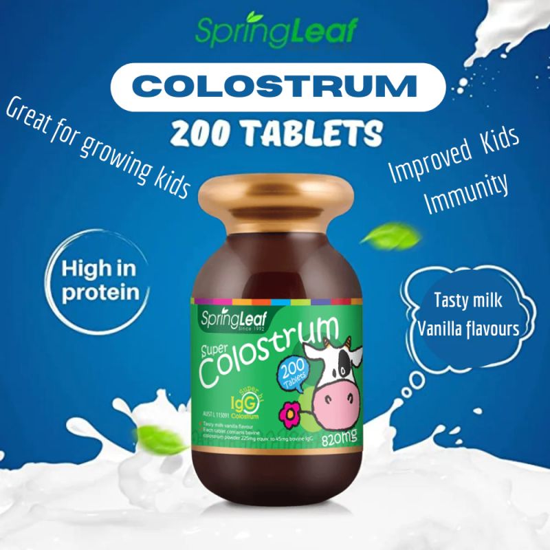 Springleaf-Kids Super Colostrum 820mg 200 Tablets