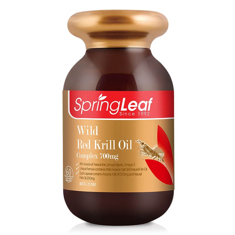 Springleaf Wild Red Krill Oil Complex 700mg 60 Capsules